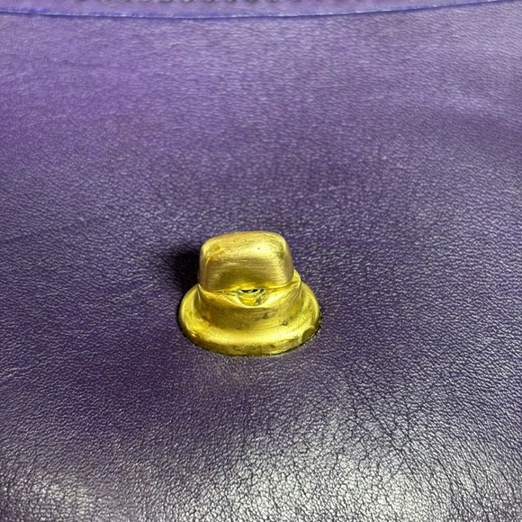 Coach | Rare Vintage Everett Crossbody 9934 | Eggplant Leather | 1995 | Mini Bag - Picture 9 of 14